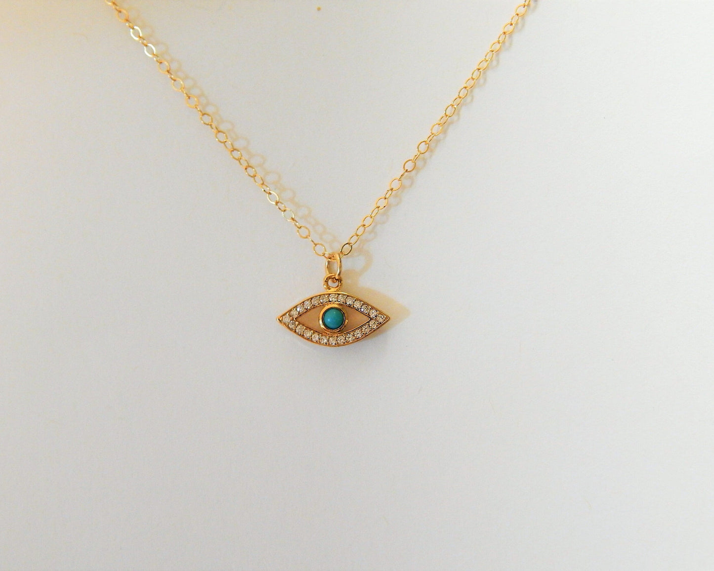 Turquoise Evil Eye Necklace for Women