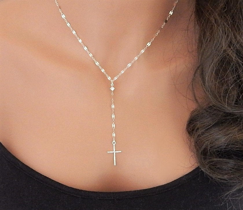 Mary Cross Necklace
