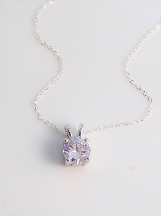 Solitaire Diamond Necklace
