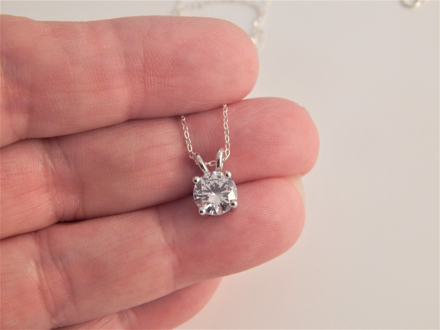 Solitaire Diamond Necklace