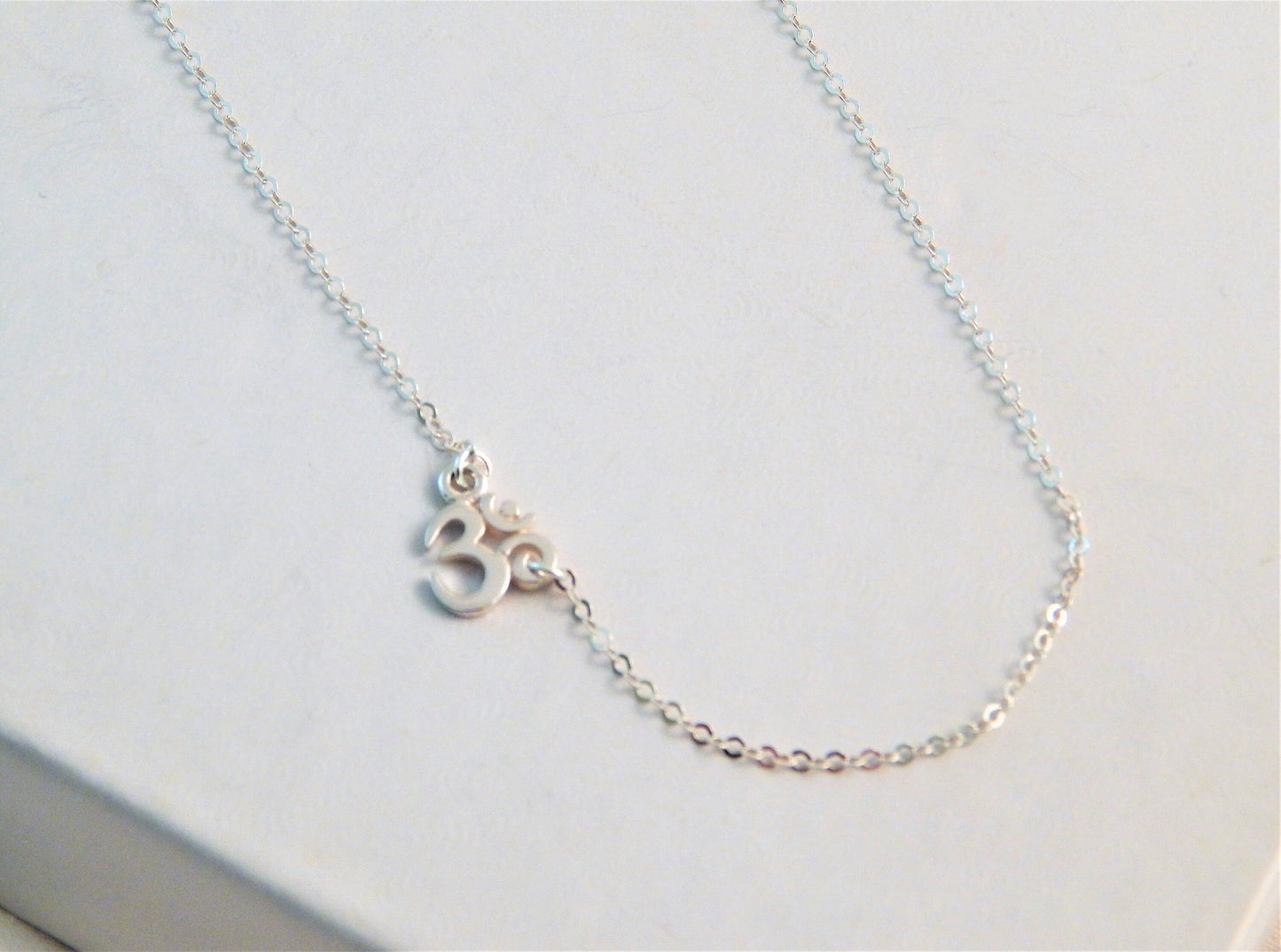Sideways Om Necklace
