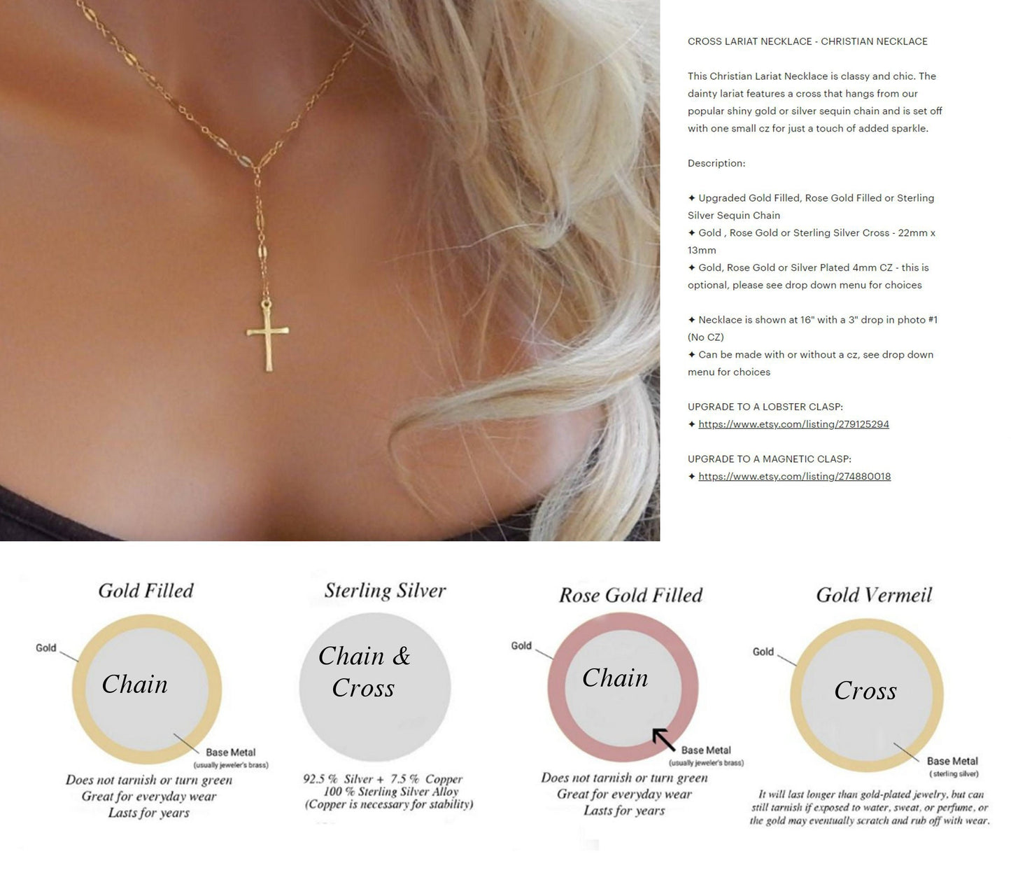 Mary Cross Necklace