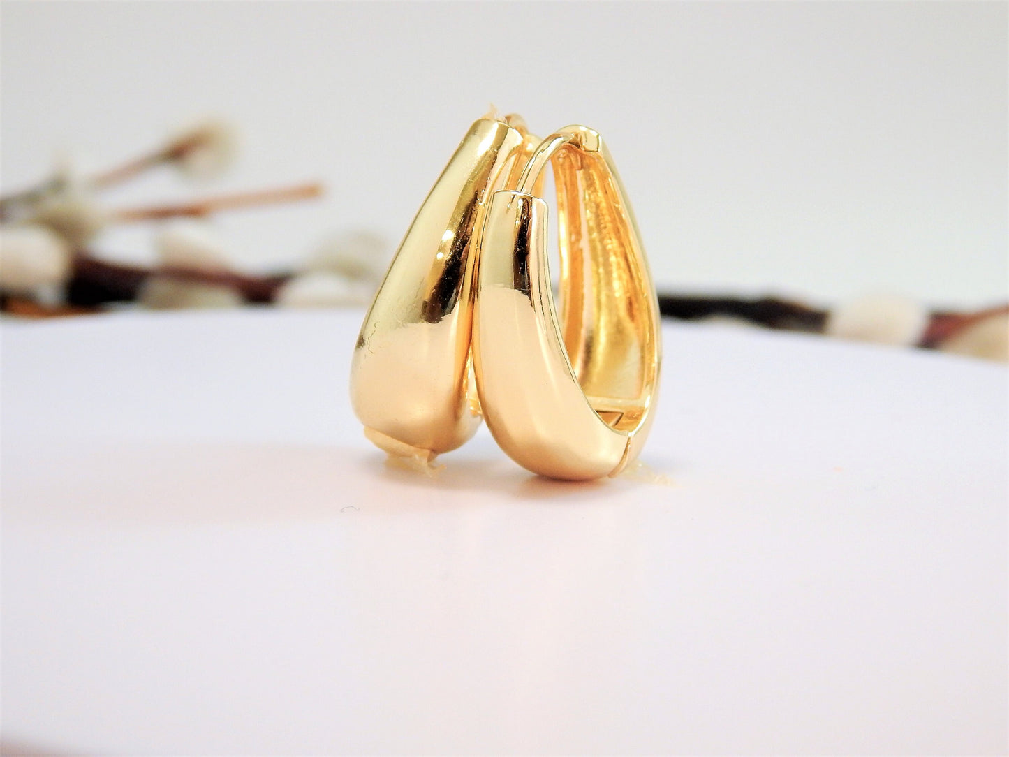 Thick Hoop Earrings