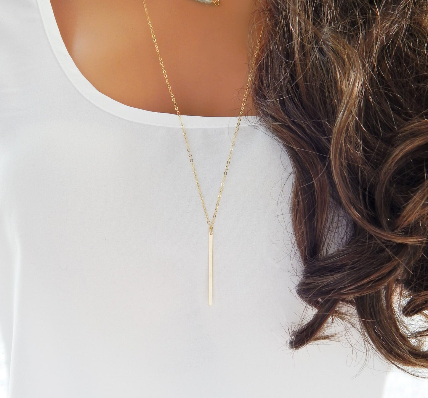 Vertical Bar Necklace
