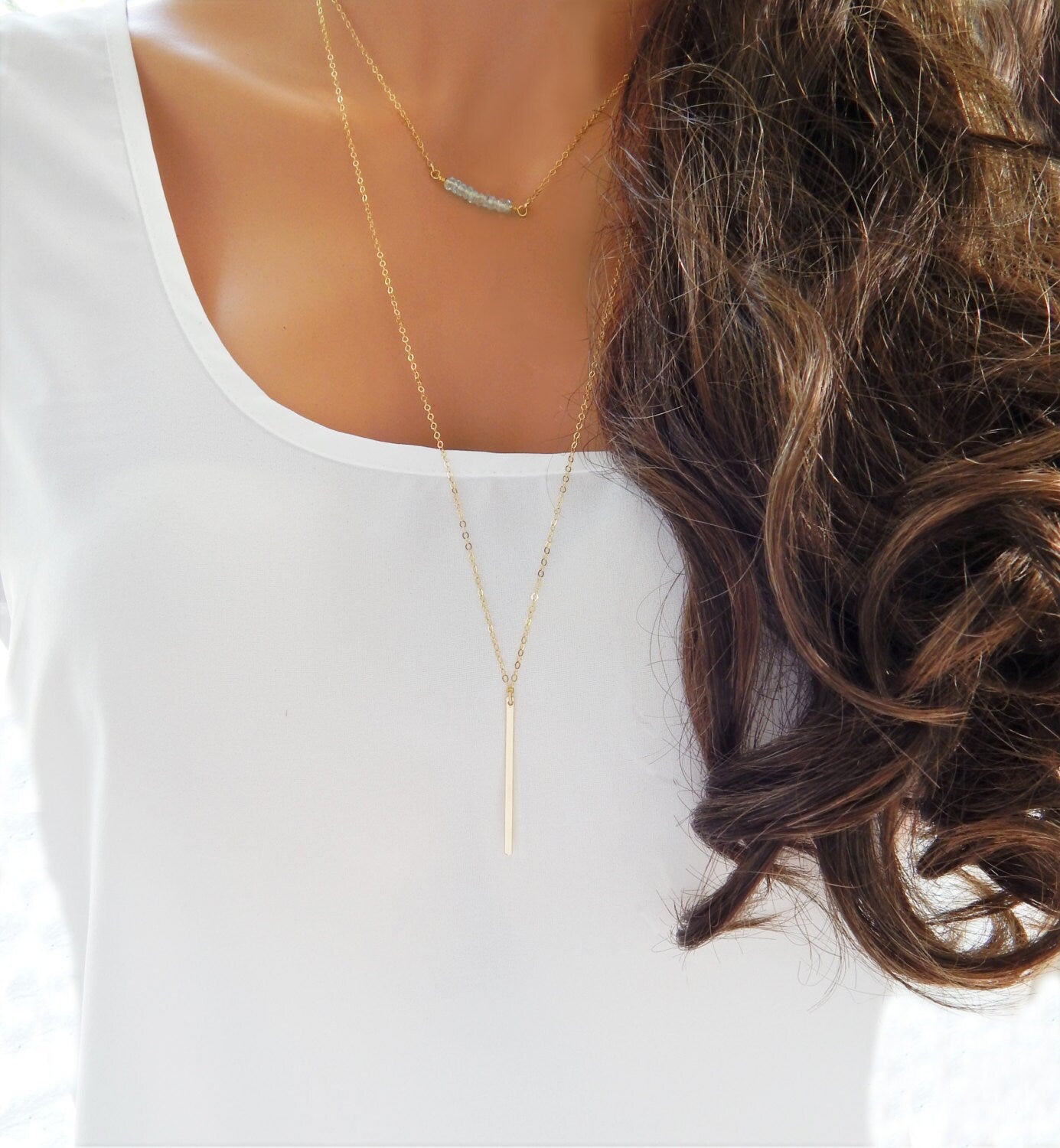 Vertical Bar Necklace