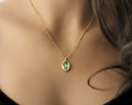 Abalone Shell Necklace Natural Mother of Pearl Pendant