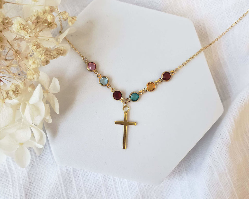 Family Tree Cross Necklace