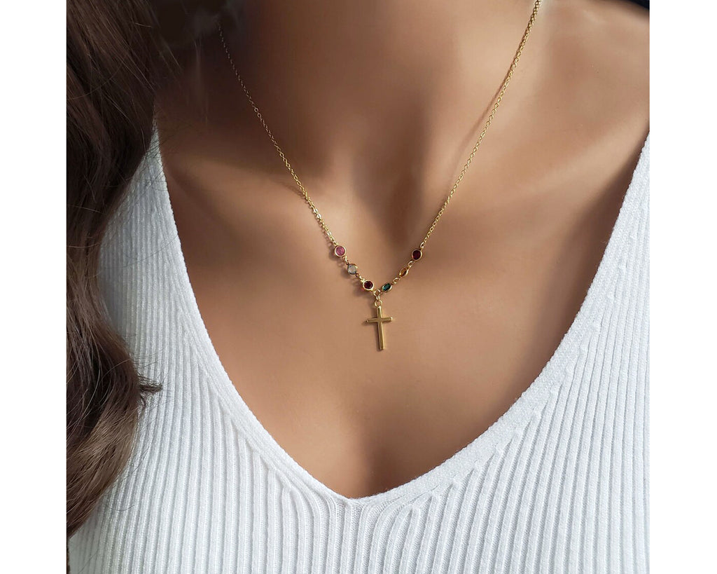 Family Tree Cross Necklace
