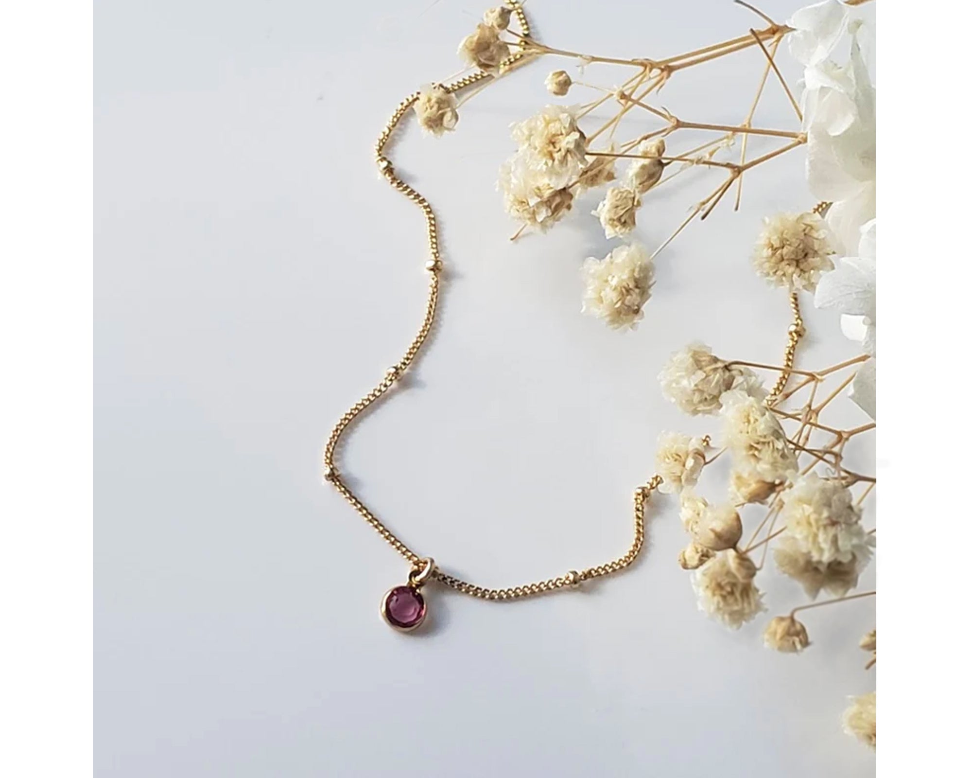 Girls' Satellite Birthstone Necklace