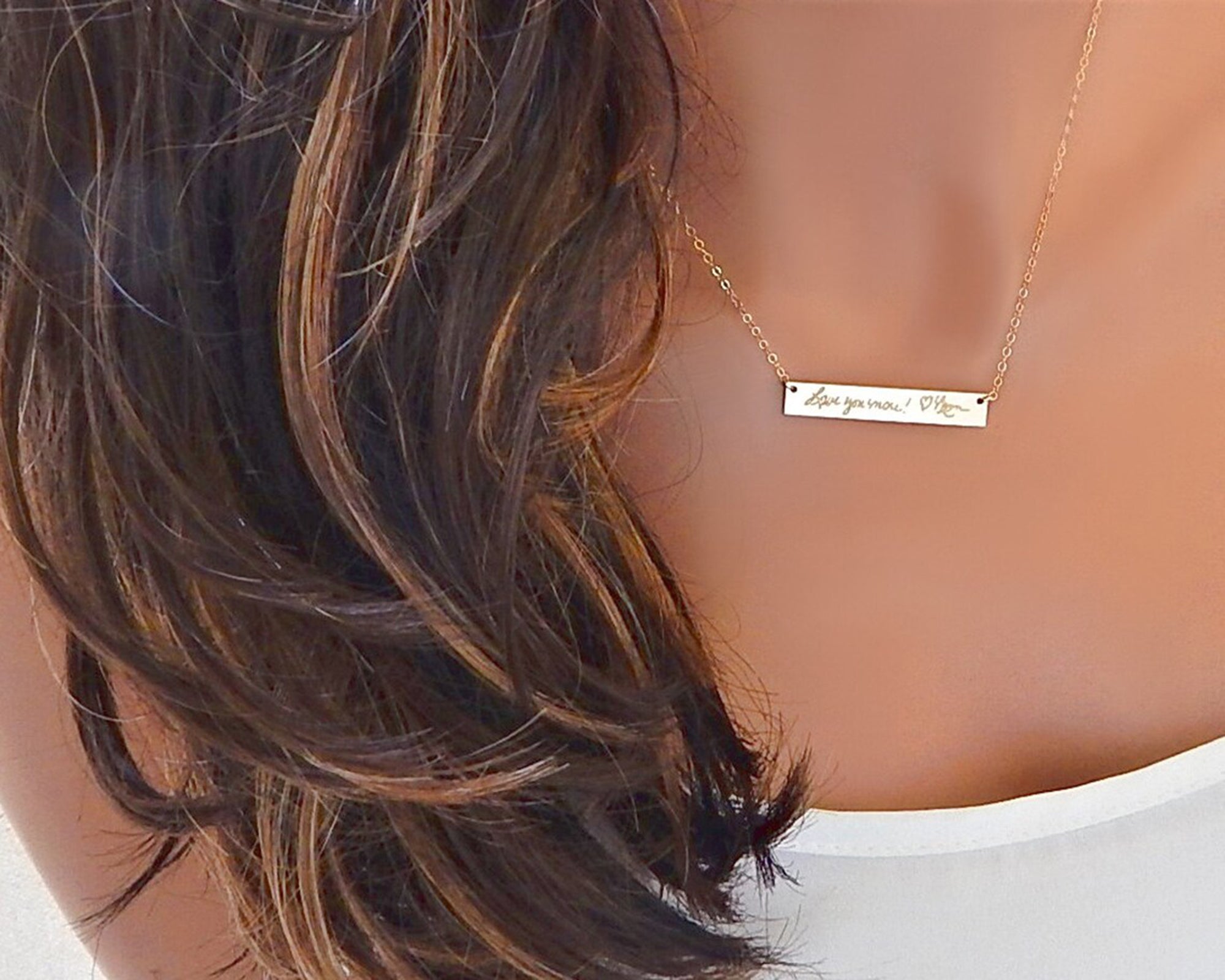 Family Keepsake, Personalized Handwriting Necklace