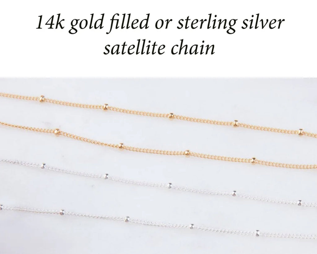 Girls' Satellite Birthstone Necklace