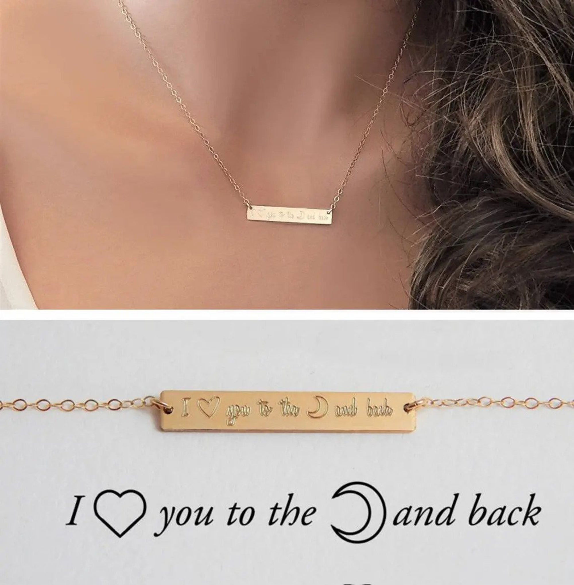 Engraved Handwriting Necklace