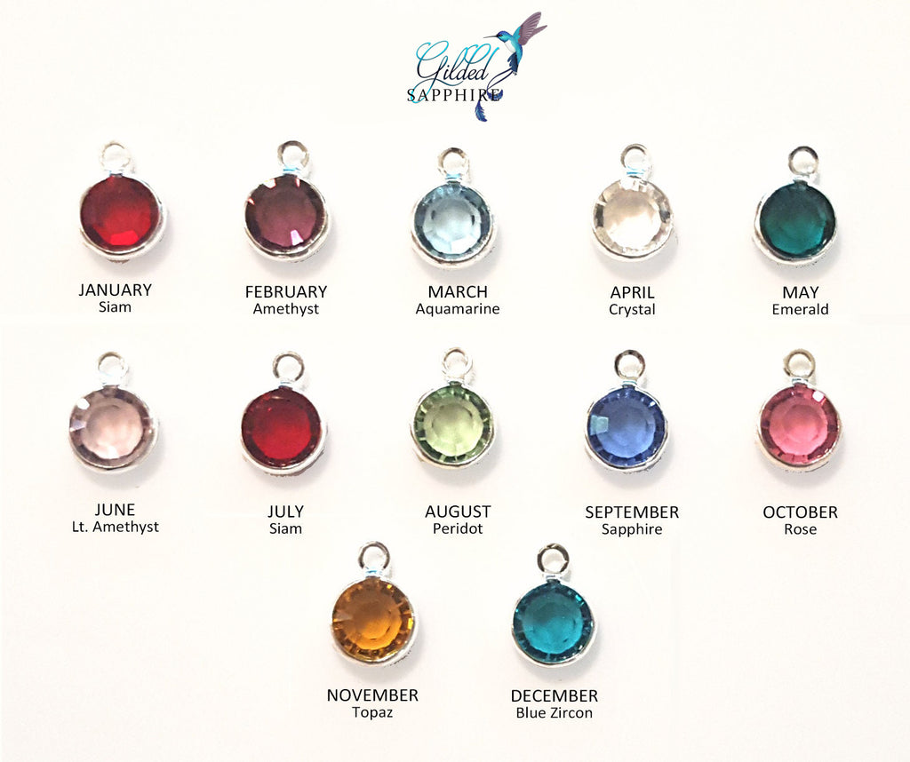Birthstone Pendants Necklace