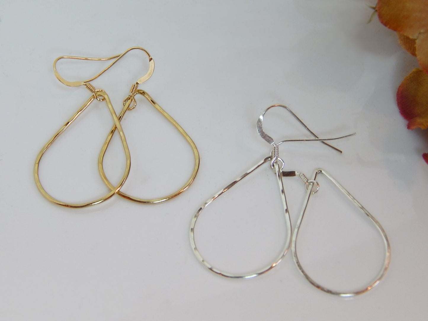 Teardrop Hoop Earrings