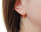 Teardrop Hoop Earrings