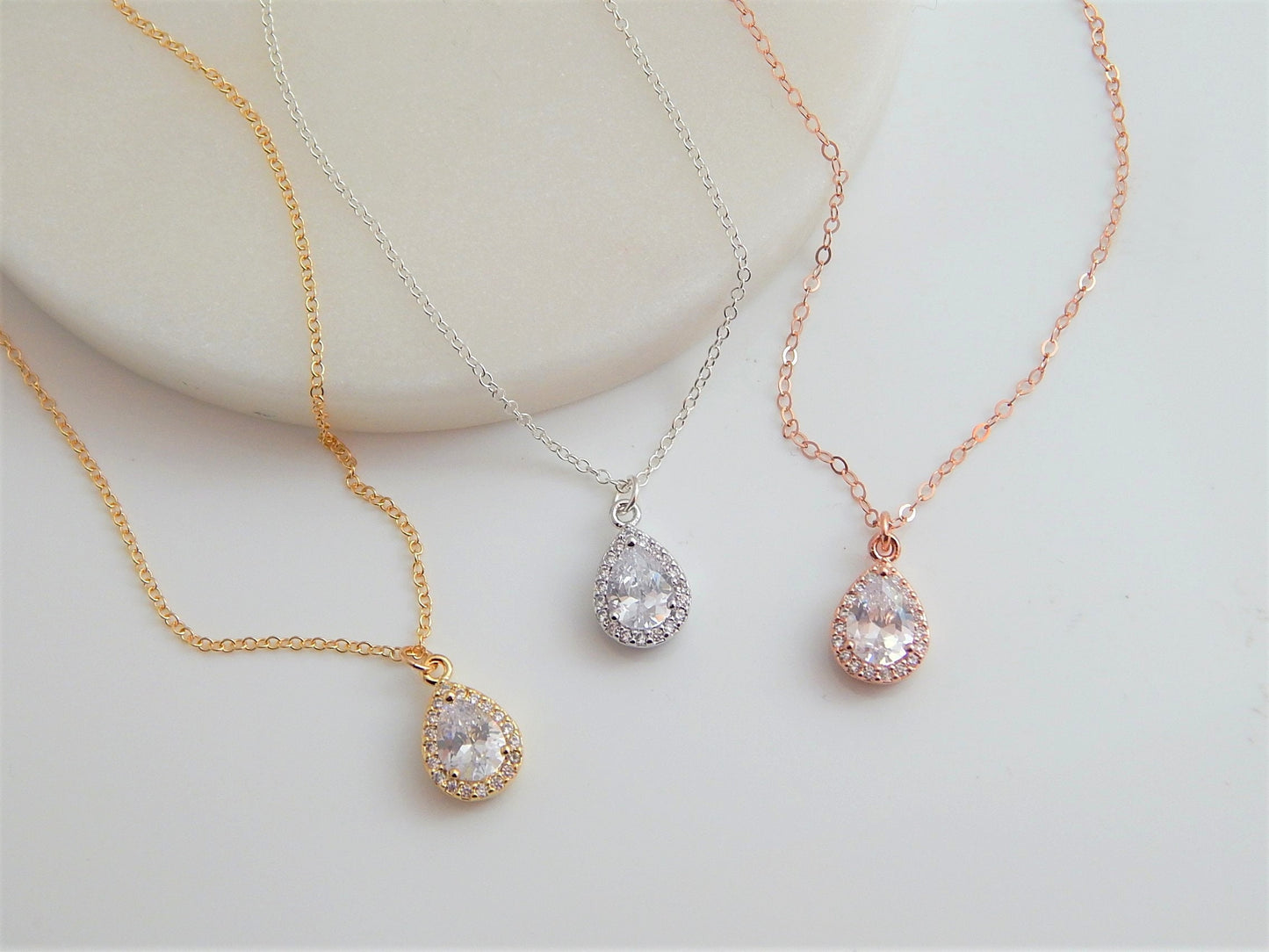 Bridal Teardrop Necklace