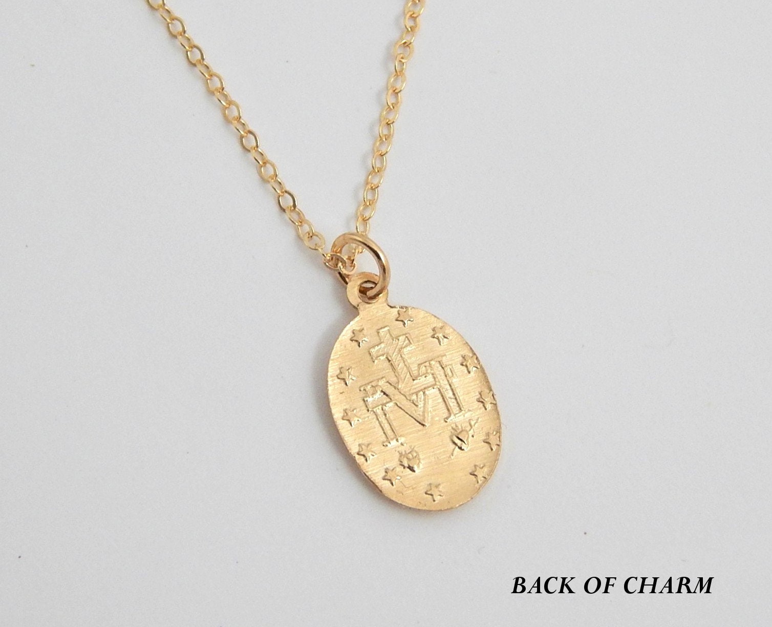Virgin Mary Cross Necklace