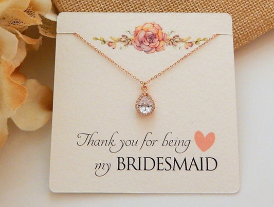 Bridal Teardrop Necklace