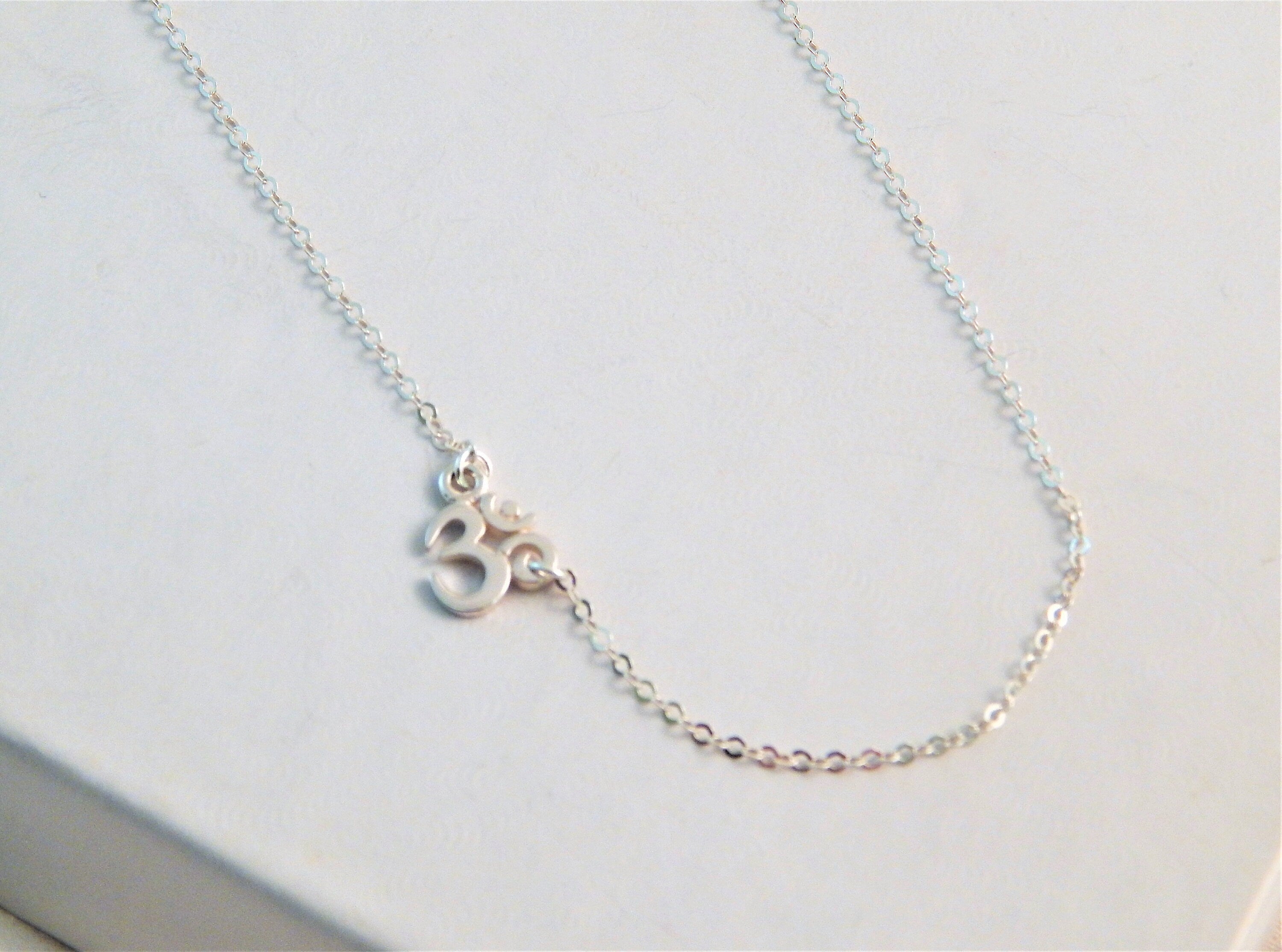 Sideways Om Necklace