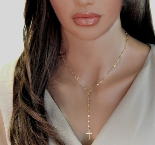 Mary Cross Necklace
