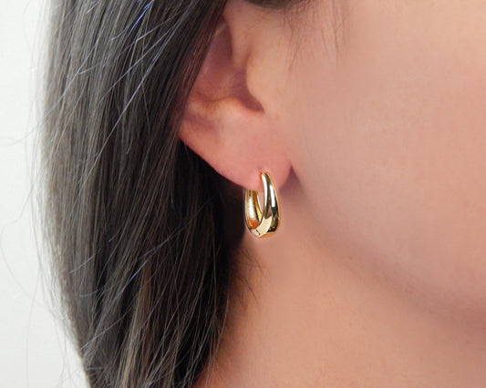 Thick Hoop Earrings