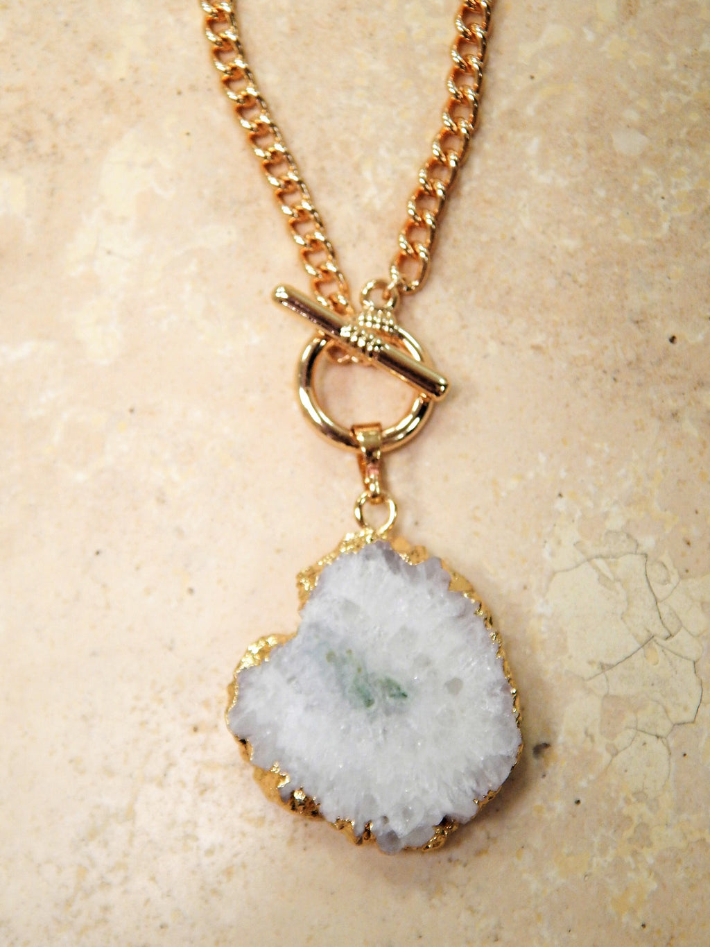 White Solar Quartz Toggle