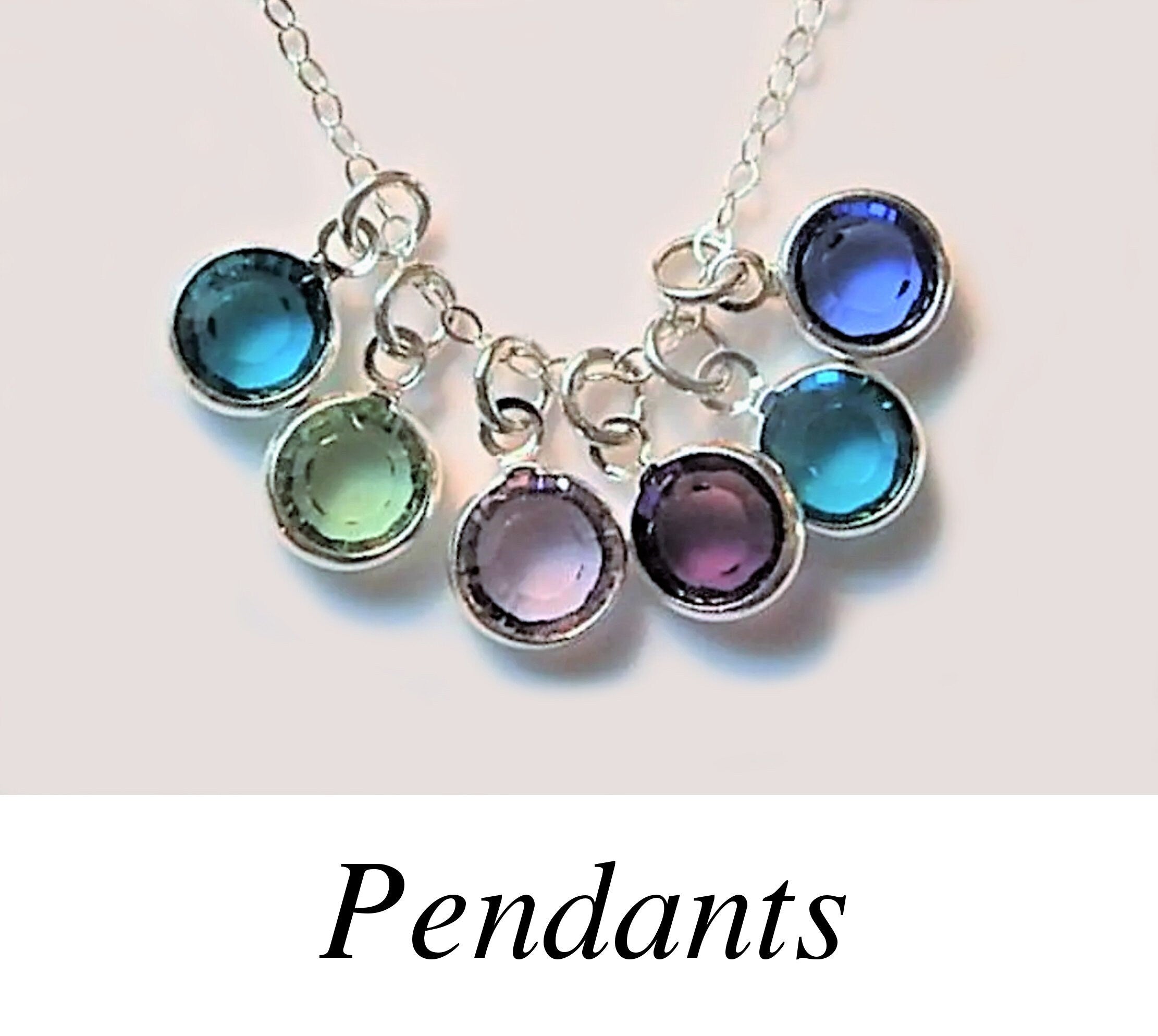 Birthstone Pendants Necklace