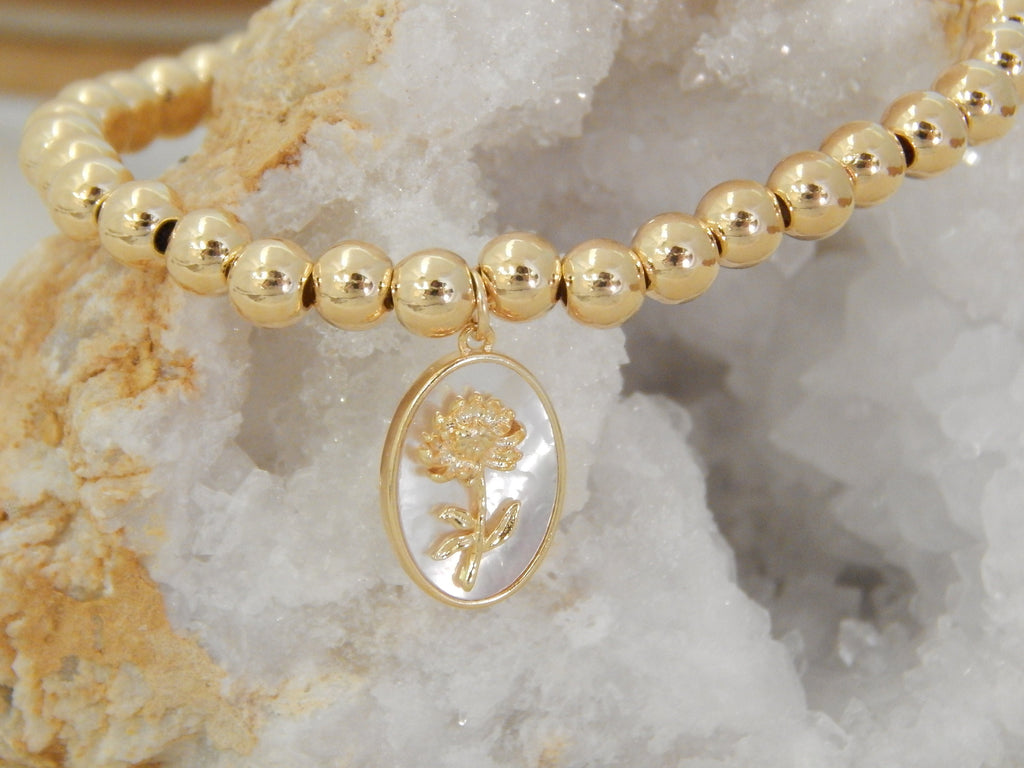 Birth Flower Bracelet