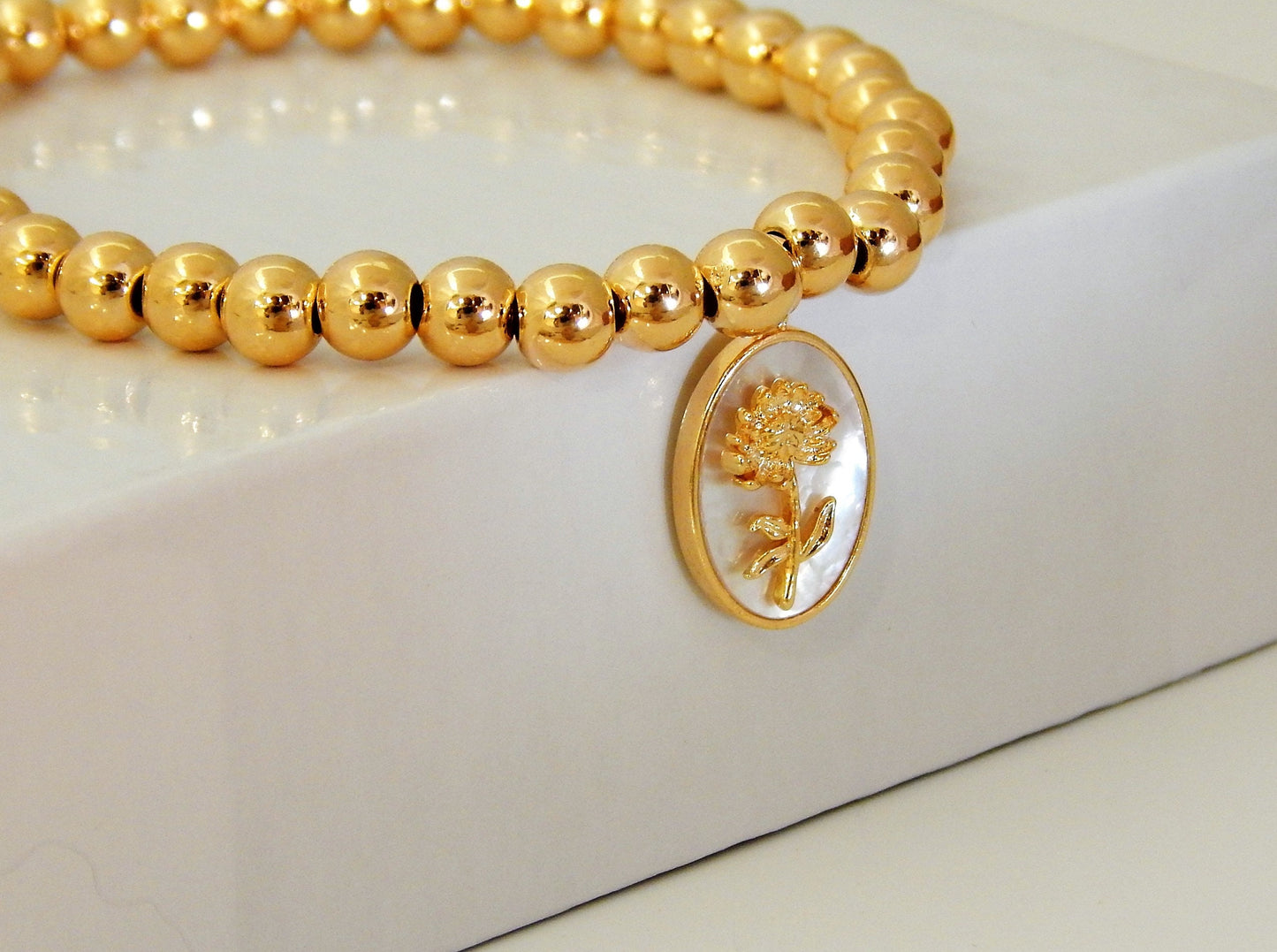 Birth Flower Bracelet