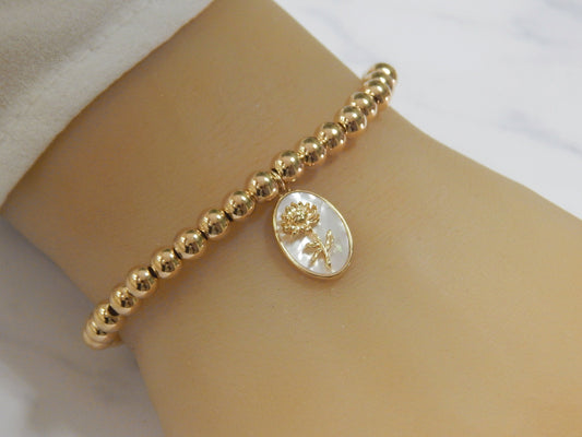 Birth Flower Bracelet