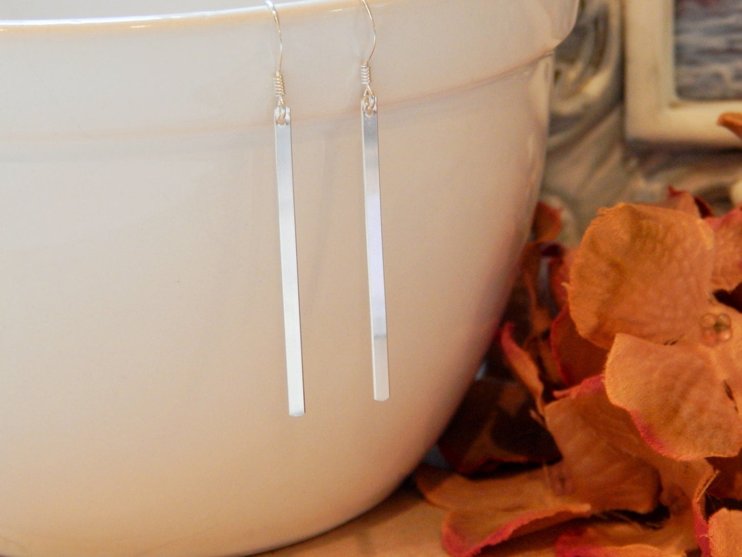 Thin Bar Earrings