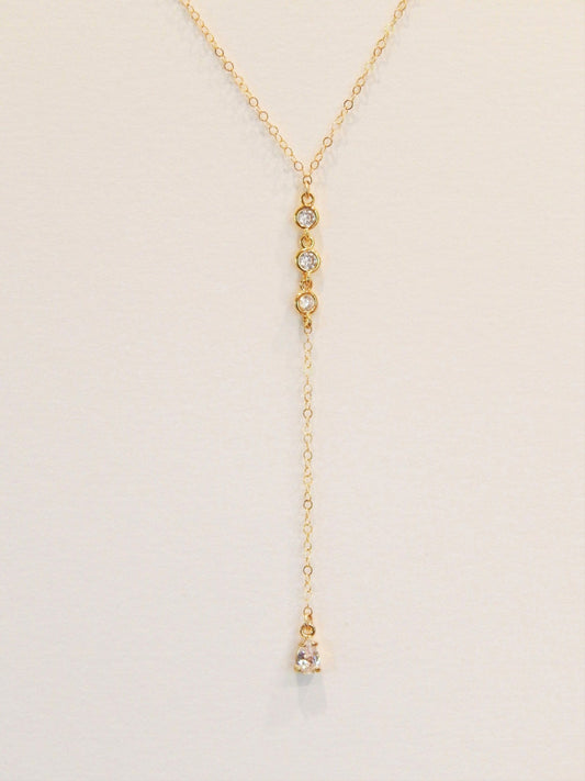 Teardrop Lariat Necklace