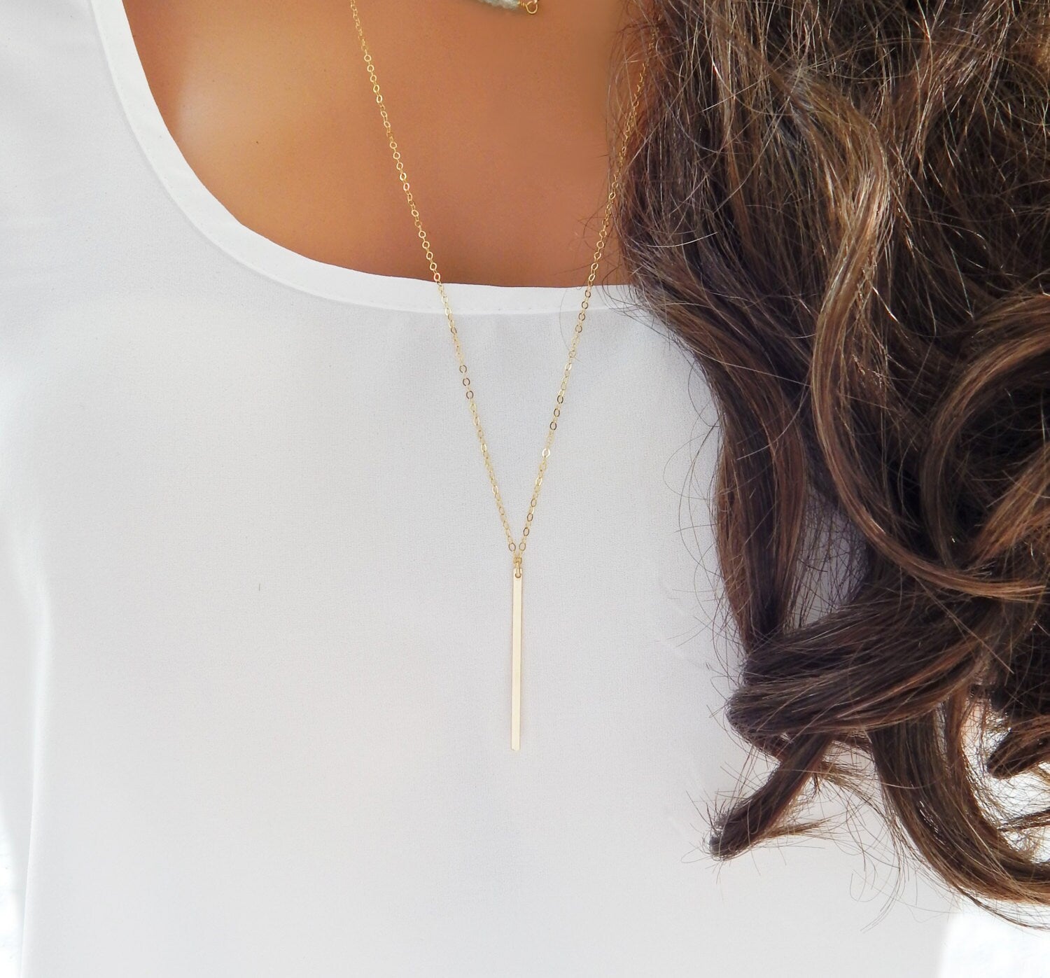 Vertical Bar Necklace