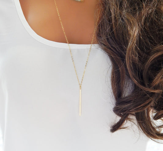 Vertical Bar Necklace
